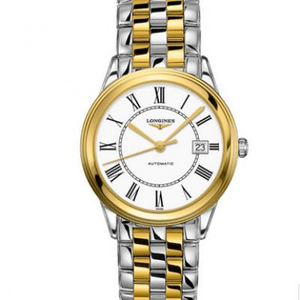 YC Longines Army Flag Series L4.874.3.21.7 YC Gold Men's Automatic Mechanical Steel Band Gold Watch Roman Numerals