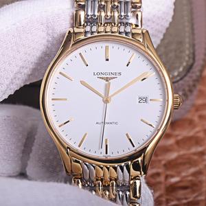 Longines magnificent series L4.921.4 lasted ten months of ingenuity, ultra-thin steel band men's mechanical watch with gold gold surface
