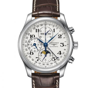 GS Longines Master Moon Phase L2.773.4.78.3 watch adopts Shanghai 7751 movement to change the original L.687 movement leather strap