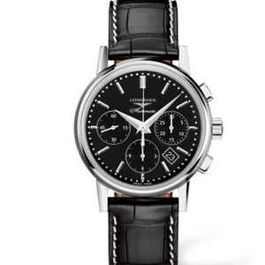 new Longines classic retro series L2.733.4.72.2 men's chronograph mechanical watch.