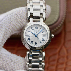 GS Longines Heart Moon series uses Longines Cal.L250 quartz movement, stainless steel strap ladies watch