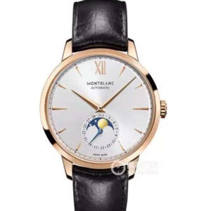 VF factory replica Montblanc U0111185 men's mechanical watch moon phase function.