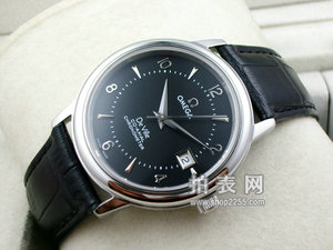 Omega Diefei series automatic mechanical transparent ultra-thin business men's watch with original ETA2824 movement black surface
