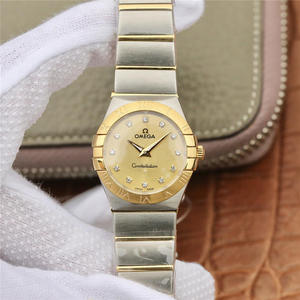 TW Omega Women's Constellation Series 27mm Quartz Watch with original one-to-one mold stainless steel strap.