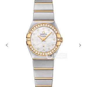 V6 Factory Omega Constellation Series Ladies Quartz Watch 27mm 1:1 Engraved Genuine Diamond