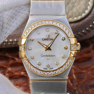 V6 Omega Constellation Series Ladies Quartz Watch 27mm One-to-One Replica 18k Gold