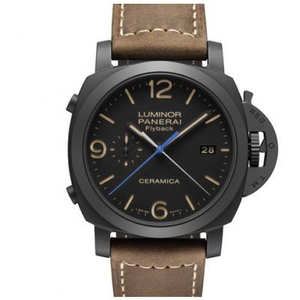 XF Panerai pam580 upgraded version 44mm original precision ceramics, P.9100 multifunctional automatic mechanical movement through the bottom