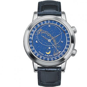 Boutique V2 Upgrade Edition Patek Philippe Starry Sky Upgrade Ultimate V2 Edition Super Complication Chronograph Series 6102P-001 Pearl Tuo Sun Moon Star