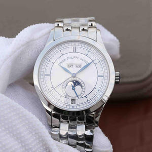 Patek Philippe 5396 Super Replica Complication Chronograph Series Men's Automatic Mechanical Watch Moon Phase White Plate