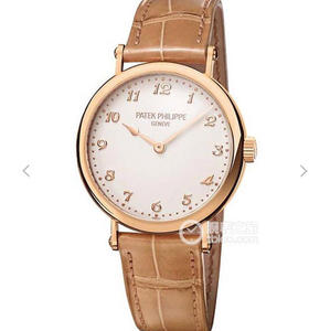 Patek Philippe Classic Watch Series Simple and Extremely Belt Men's Mechanical Watch Rose Gold