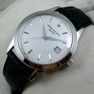Swiss Patek Philippe Men's Watch Automatic Mechanical Leather Hand Men's Watch Black Belt Luxury Classic Swiss Movement