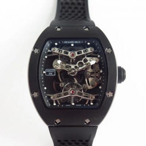 EUR Richard Mille RM 027 Men's Watch Rubber Strap Tourbillon Mechanical Movement.