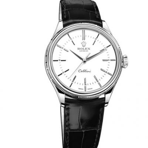 NB Rolex Cellini series, replica 3132 automatic mechanical movement, 316 stainless steel leather strap men's watch