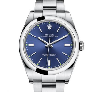 AR Rolex 114300-0003 Oyster Perpetual Series Blue Face Mechanical Watch