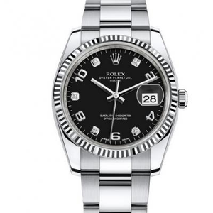 Rolex model ladies' time-date 115234-0011 mechanical men's watch.