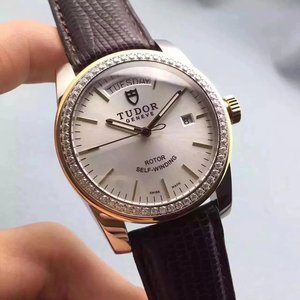Boutique Tudor Tudor? Jun Jue series men's mechanical two-hand and a half diamond men's watch