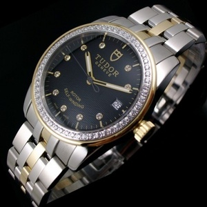 Swiss watch 18K gold Tuo Junjue series automatic mechanical men's watch with diamond pattern pavement