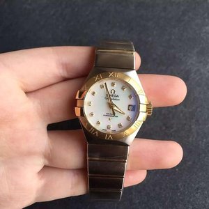 V6 New Omega Constellation Series Women's Watch Golden Circle Mechanical Watch