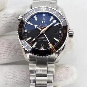 Omega XF Ocean Universe 43.5mm four hands with Gmt function to adjust the time and the small second hand can stop stainless steel strap