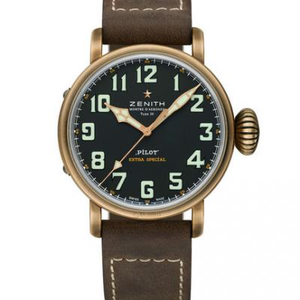 XF Zenith pilot fly 29.2430.679/21.C753 bronze men's watch