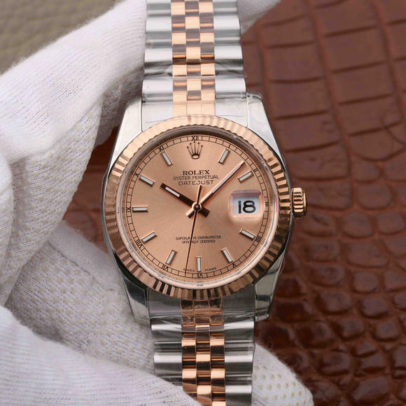 AR factory Rolex DATEJUST datejust 116234 watch replica gold between the most perfect version - Click Image to Close