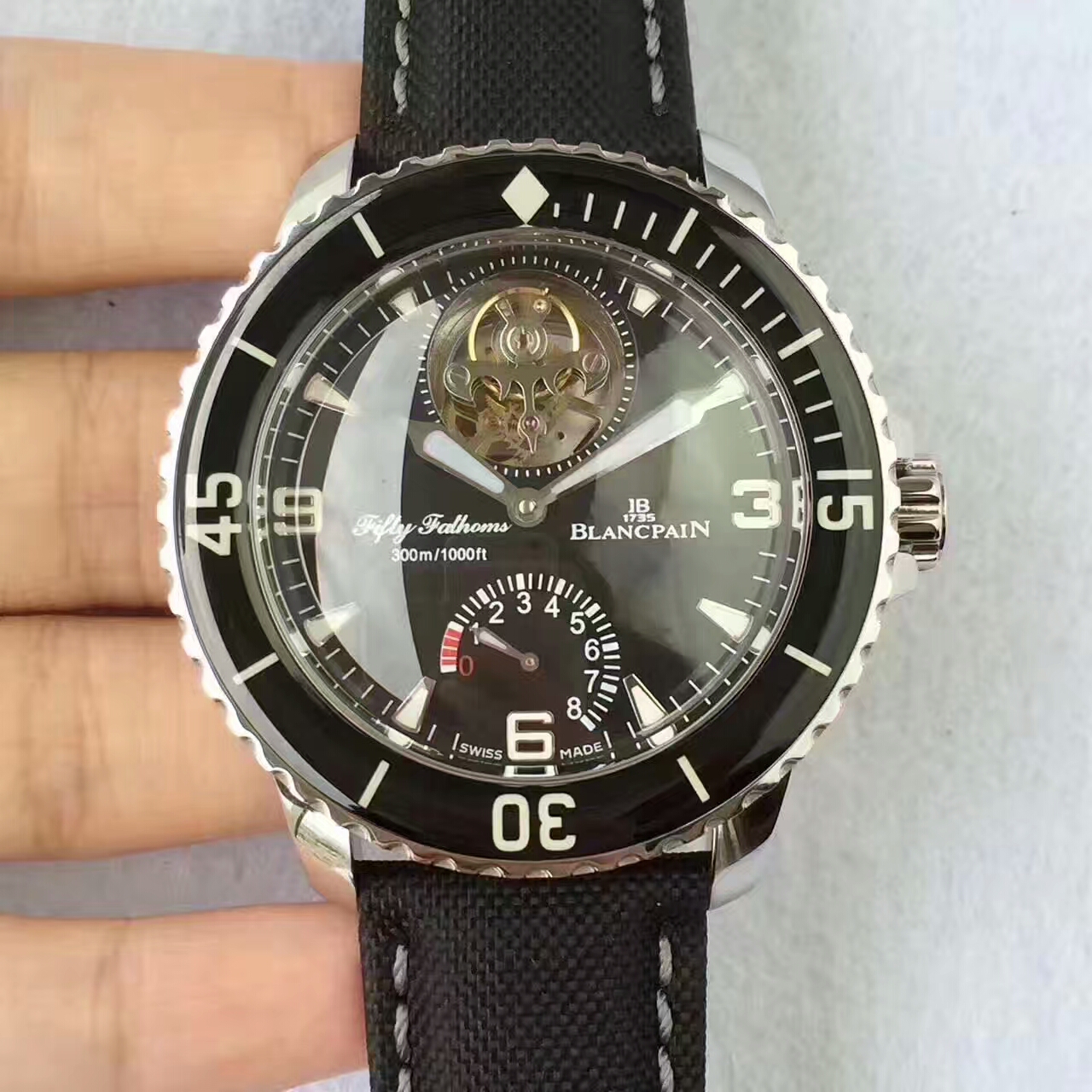 One to one replica high imitation mechanical men's watch Blancpain 5025-3630-52 50? True tourbillon men's watch watch - Click Image to Close