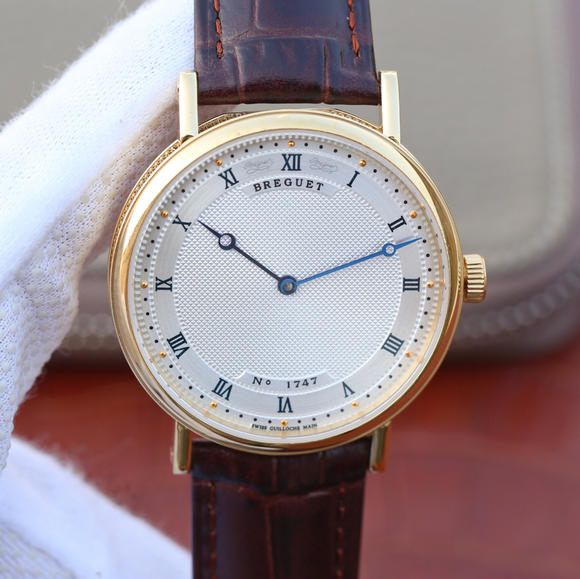 Breguet classic series 5967BB/11/9W6 men's automatic mechanical 18k gold super Thin men's watch. - Click Image to Close