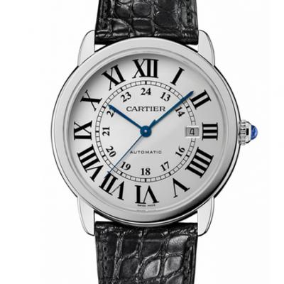 Re-engraved Cartier London Series W670101 ultra-thin classic model with crocodile leather - Click Image to Close