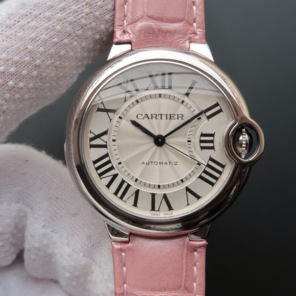Cartier blue balloon series W6900556, female model 36.6mm diameter automatic mechanical movement - Click Image to Close