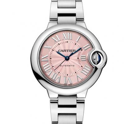 Cartier blue balloon turned out to be w6920100 pink dial mechanical (33MM) female watch - Click Image to Close