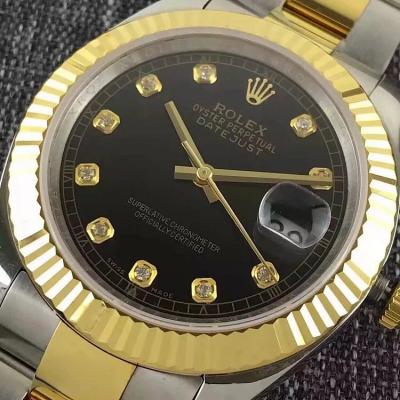 Taiwan Evergreen produced labor-soil Datejust, bezel, crown, steel band (middle gold part) are covered with 18K gold, automatic mechanical movement