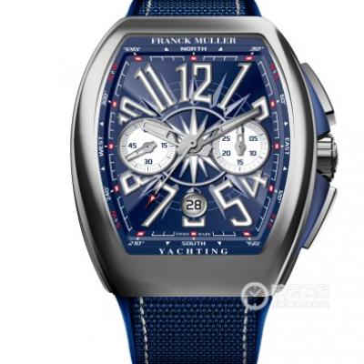 ABF Franck Muller V45 Blue Yacht 7750 Movement 44x54 mm Men's Watch Rubber Band Automatic Mechanical Movement - Click Image to Close