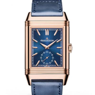 2020 first release MG factory watch Jaeger-LeCoultre 398258J flip series watch double-sided dual time zone men's rose gold watch - Click Image to Close