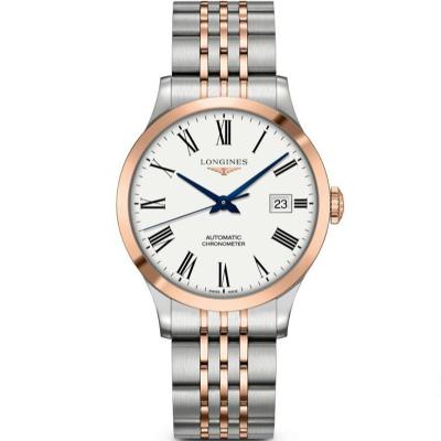 AF Longines Pioneer Series L2.820.5.11.7 Men's Mechanical Watch Top Re-enactment Table Level Between Rose Gold - Click Image to Close