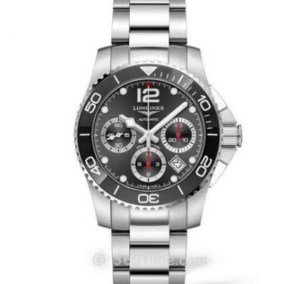 8F Factory Longines Concas Sports Chronograph Series L3.783.4.56.6 Diving Watch, Steel Band Men's Mechanical Chronograph Watch - Click Image to Close
