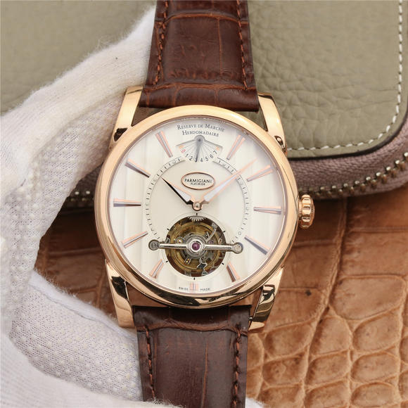 JB Parmigiani Fleurier TONDA series PFS251 top tourbillon watch with real tourbillon manual winding mechanical movement men's watch - Click Image to Close