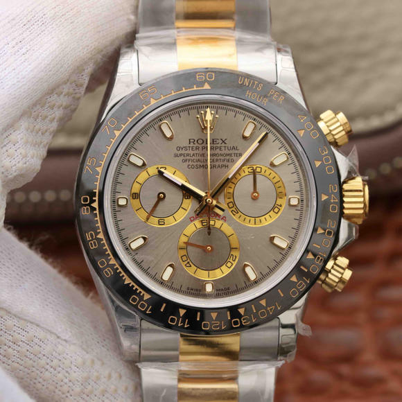 JH Rolex Universe Chronograph Daytona 116508 Men's Mechanical Watch Between Gold - Click Image to Close