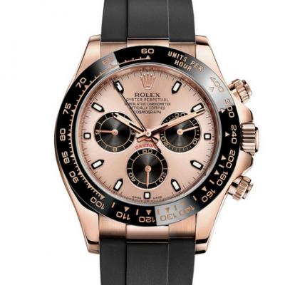 N Factory Rolex Daytona V8 Ultimate Edition m116515ln-0013 Champagne Rose Gold Tape men's mechanical watch upgrade version. - Click Image to Close