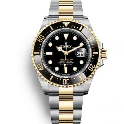 VR Rolex Sea-Dweller 18K Gold Watch Single Red Ghost King 43MM Men's Watch Stainless Steel Strap Automatic Mechanical Movement - Click Image to Close