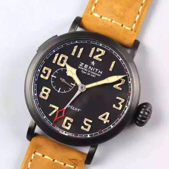 XF factory Zenith pilot imported fully automatic mechanical movement, close bottom new - Click Image to Close