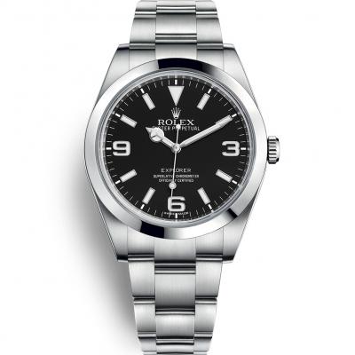 N Factory Rolex Explorer I Series 214270 Black Plate Men's Mechanical Watch - Click Image to Close