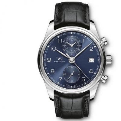 IWC Portugal Series IW390303 Multi-Function Chronograph Blue Face Watch - Click Image to Close