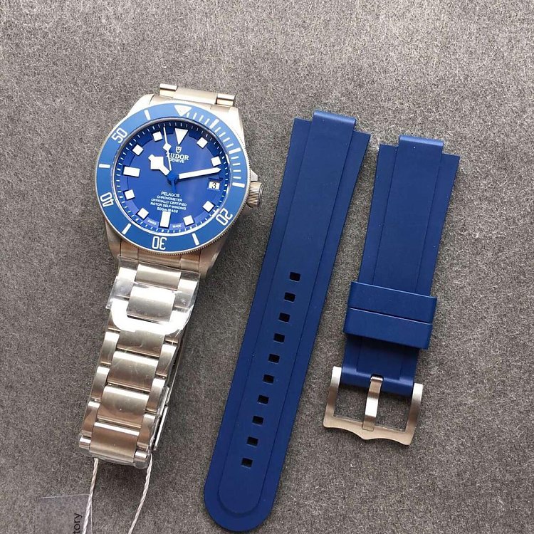 Zf factory Tudor Pelagos25600TB blue titanium flower classic Tomahawk pointer mechanical watch - Click Image to Close