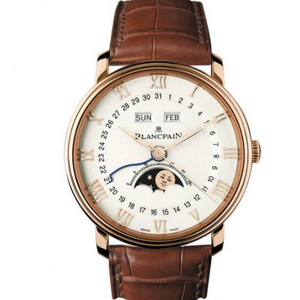 om factory top replica orologio meccanico da uomo Blancpain VILLERET serie classica 6654-3642-55B.