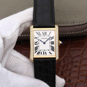 K11 fabbrica Cartier TANK serie di carri armati W5200002 signore al quarzo guardare top replica uno a uno