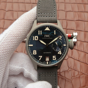 IWC IW500909 Dafei orologio da uomo meccanico in ceramica al titanio in edizione limitata a ore 3 con visualizzazione della vera energia cinetica.