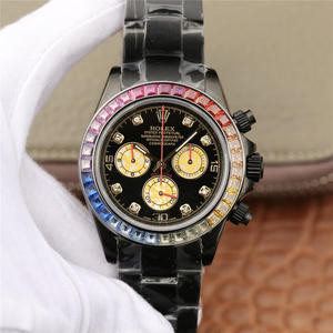 Rolex Daytona-116598RBOW serie cronografo funzione orologio meccanico maschile acciaio nero