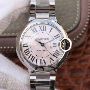 V6 fabbrica Cartier blu palloncino 33mm cinturino in acciaio meccanico orologio da donna v6 fabbrica blu palloncino nuovo orologio femminile.