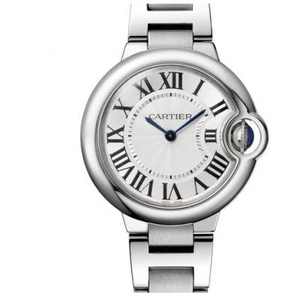 V6 fabbrica Cartier palloncino blu W6920084 orologio femminile 28mm 33mm e 36mm faccia rosa genuino movimento al quarzo stampo aperto