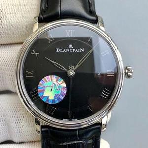 F Factory Blancpain 6551-1127-55B Willow Needle Roman Index Men's Mechanical Watch Faccia nera